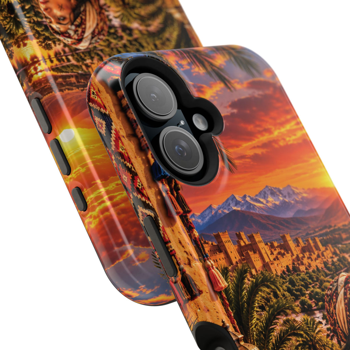 Amazigh Warrior Woman Heritage — Magnetic Impact-Resistant iPhone Cover