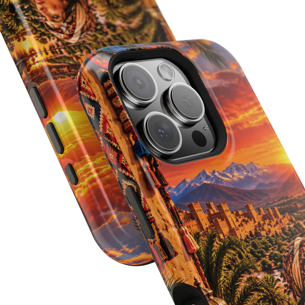 Amazigh Warrior Woman Heritage — Magnetic Impact-Resistant iPhone Cover