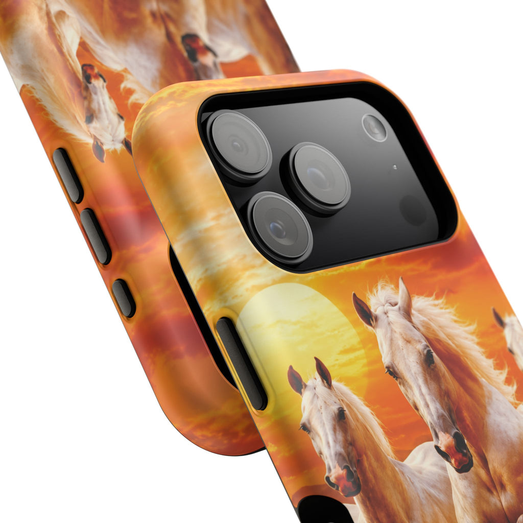 Atlas Horses - Moroccan Sunset — Magnetic Impact-Resistant iPhone Cover