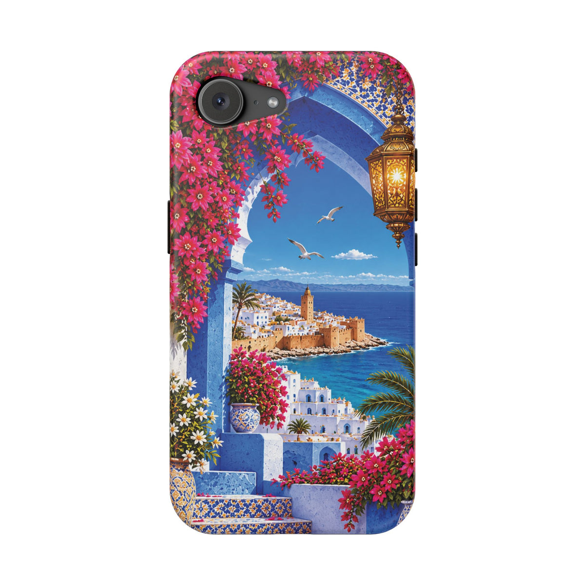Moroccan Blue Medina — Magnetic Impact-Resistant iPhone Cover