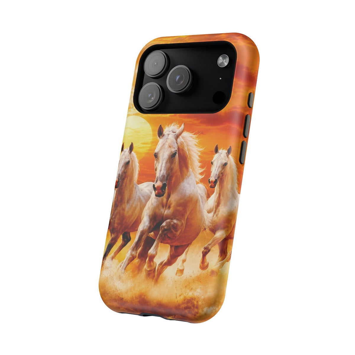 Atlas Horses - Moroccan Sunset — Magnetic Impact-Resistant iPhone Cover