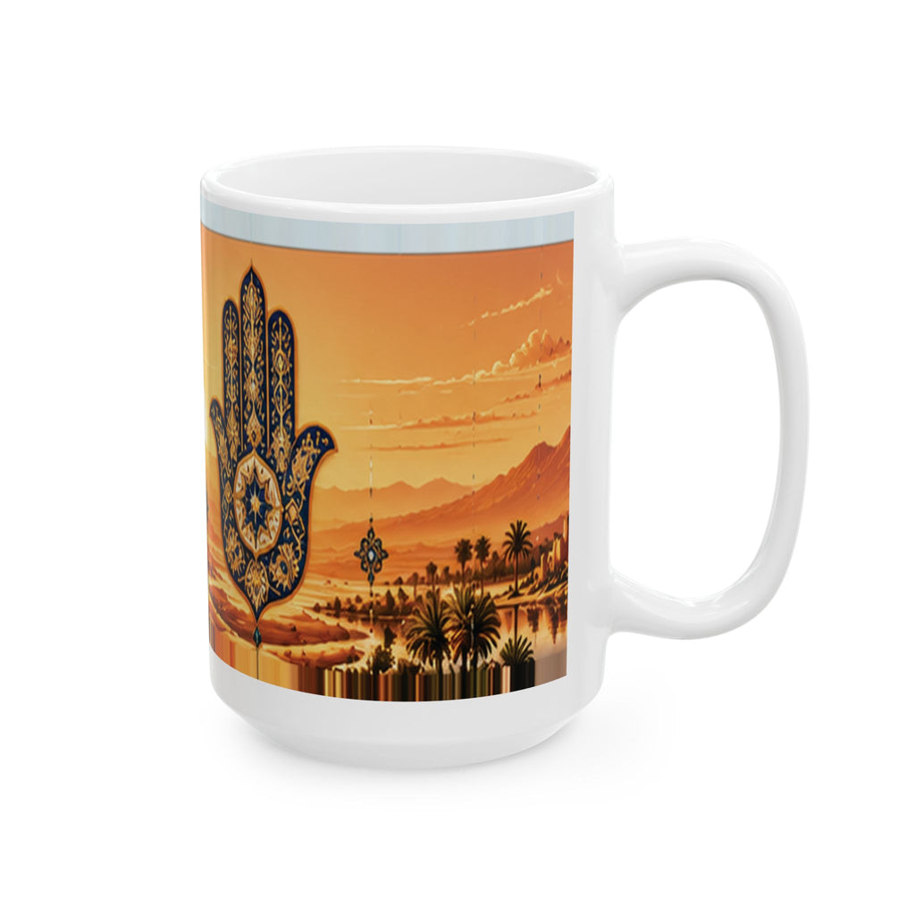 Moroccan Sahara Sunset Mug – Atlas Mountains & Khmisa | NOOR SULTAN