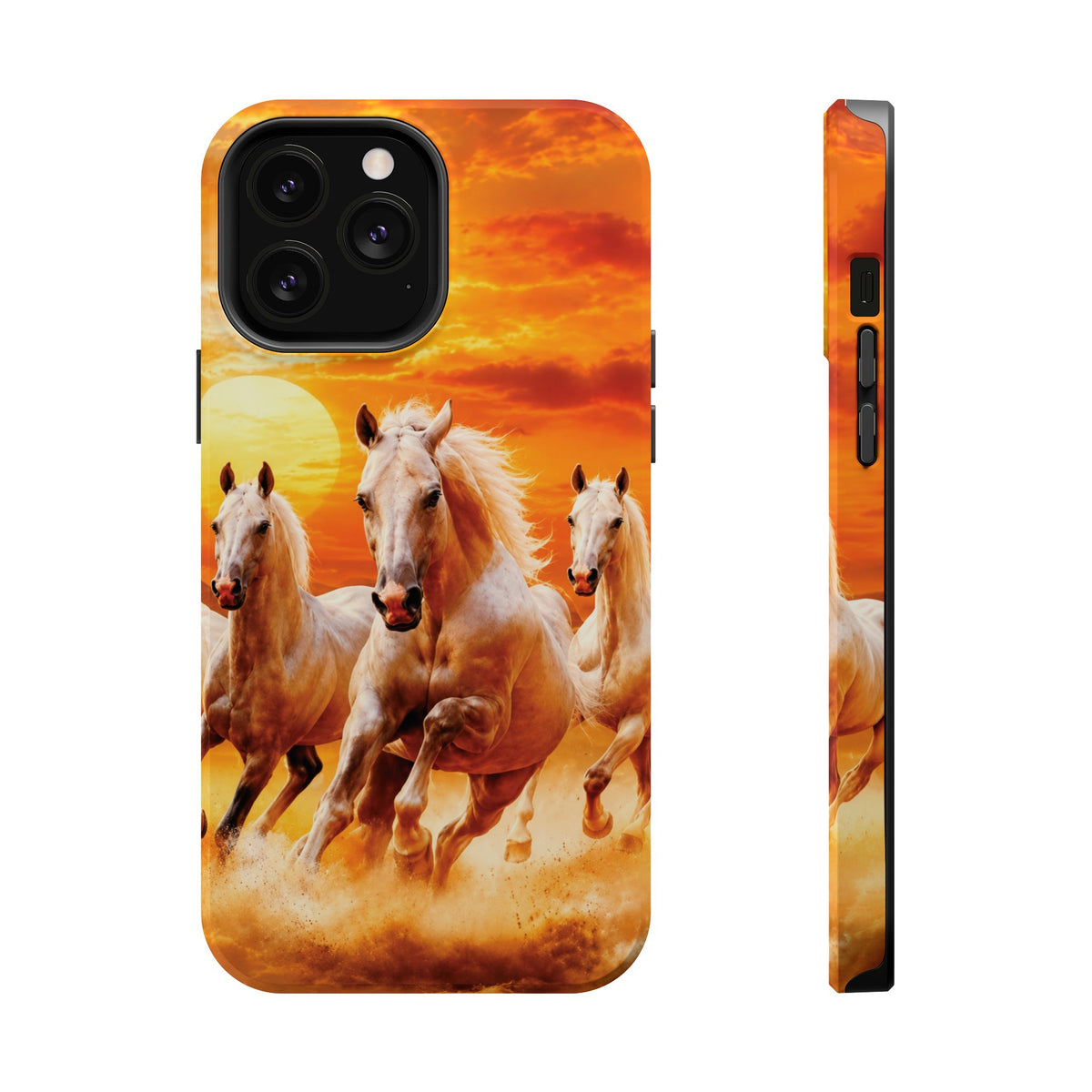 Atlas Horses - Moroccan Sunset — Magnetic Impact-Resistant iPhone Cover