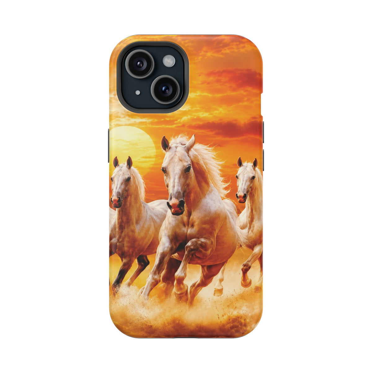Atlas Horses - Moroccan Sunset — Magnetic Impact-Resistant iPhone Cover