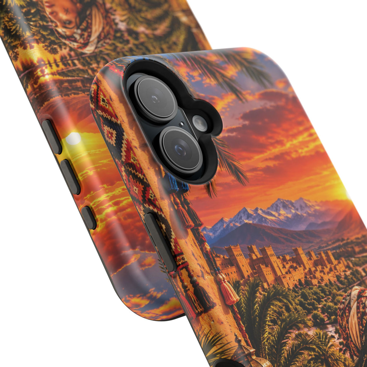 Amazigh Warrior Woman Heritage — Magnetic Impact-Resistant iPhone Cover