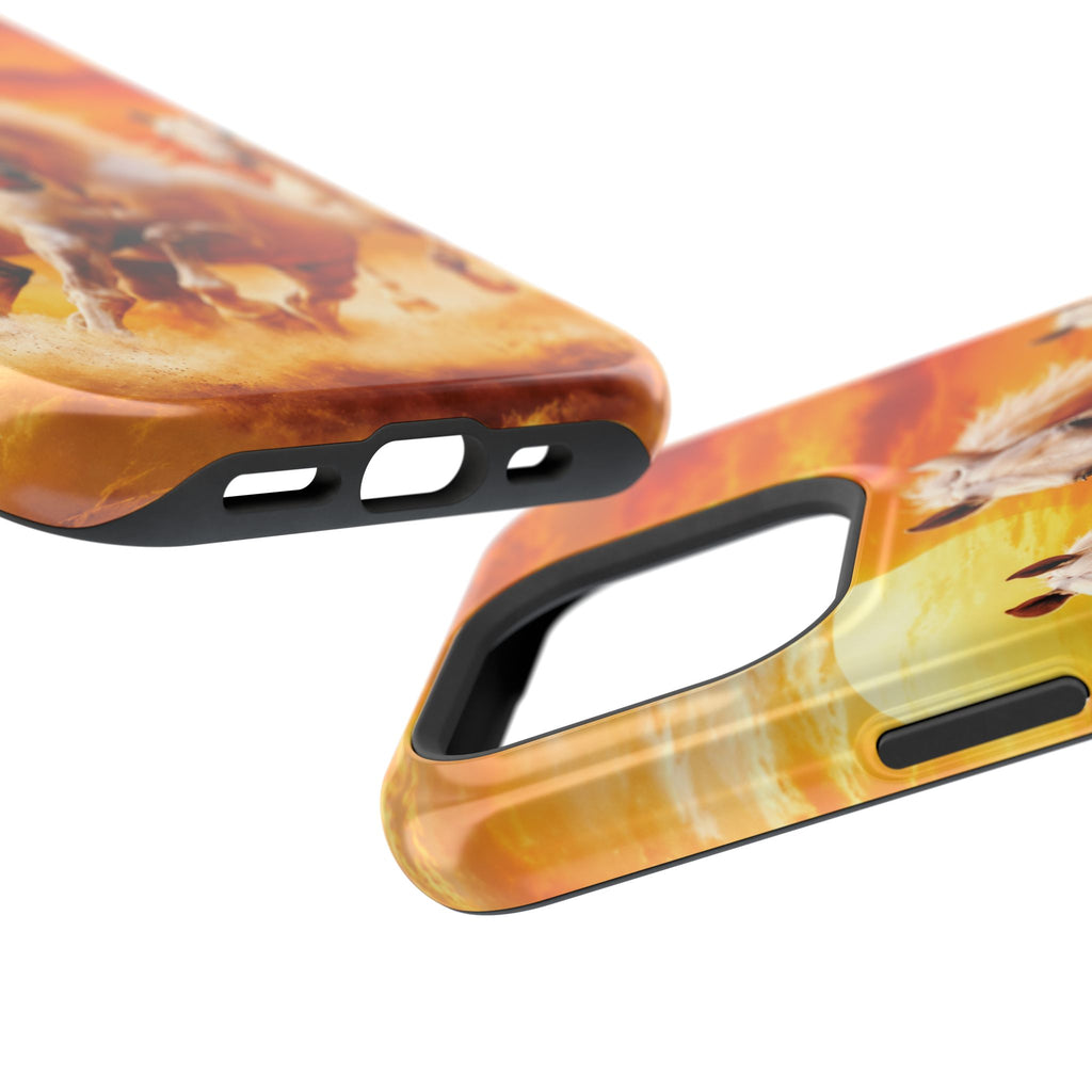 Atlas Horses - Moroccan Sunset — Magnetic Impact-Resistant iPhone Cover