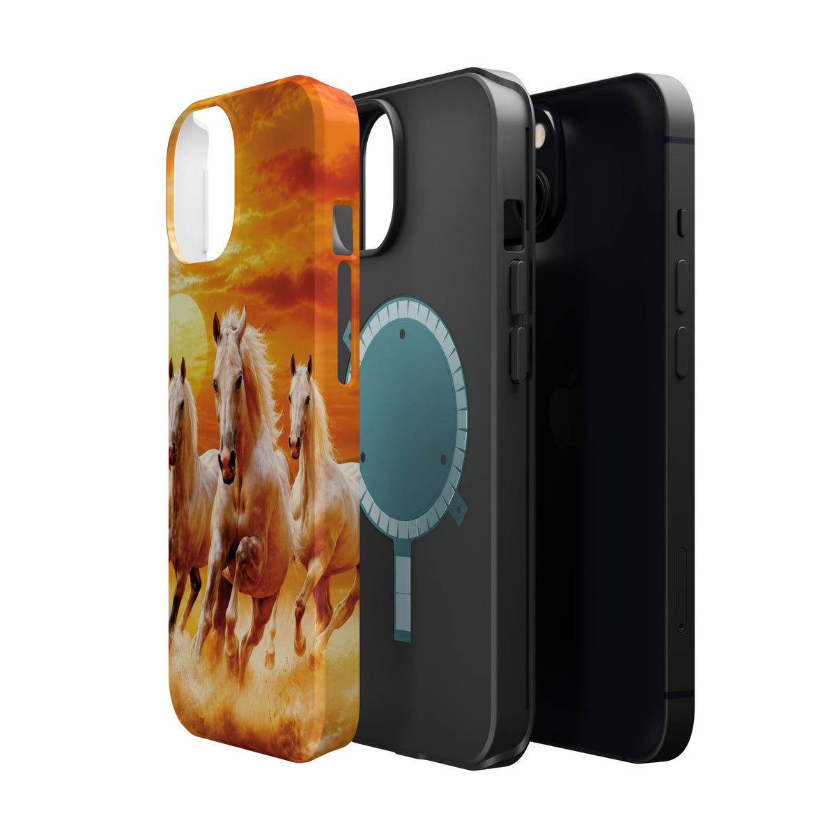 Atlas Horses - Moroccan Sunset — Magnetic Impact-Resistant iPhone Cover