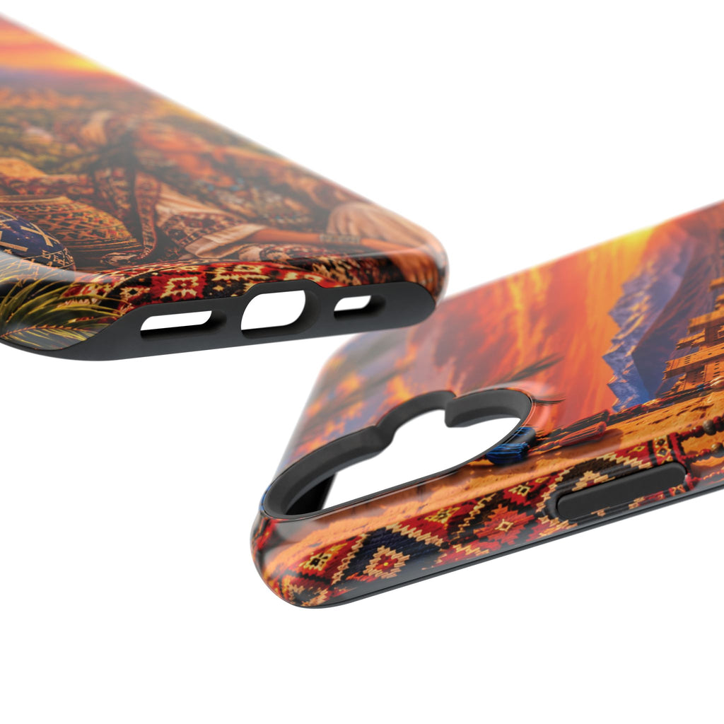 Amazigh Warrior Woman Heritage — Magnetic Impact-Resistant iPhone Cover