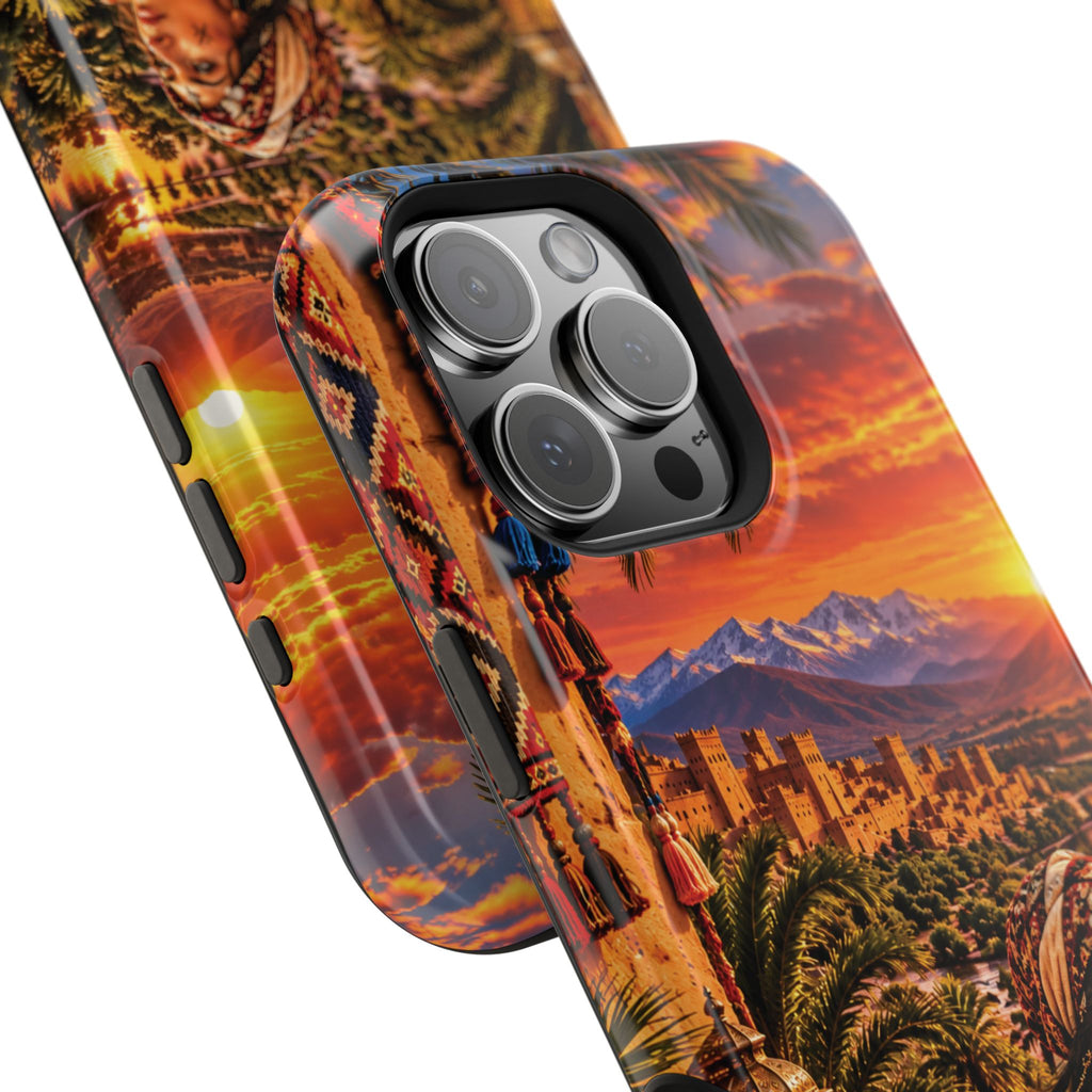 Amazigh Warrior Woman Heritage — Magnetic Impact-Resistant iPhone Cover