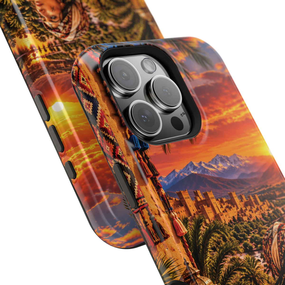 Amazigh Warrior Woman Heritage — Magnetic Impact-Resistant iPhone Cover