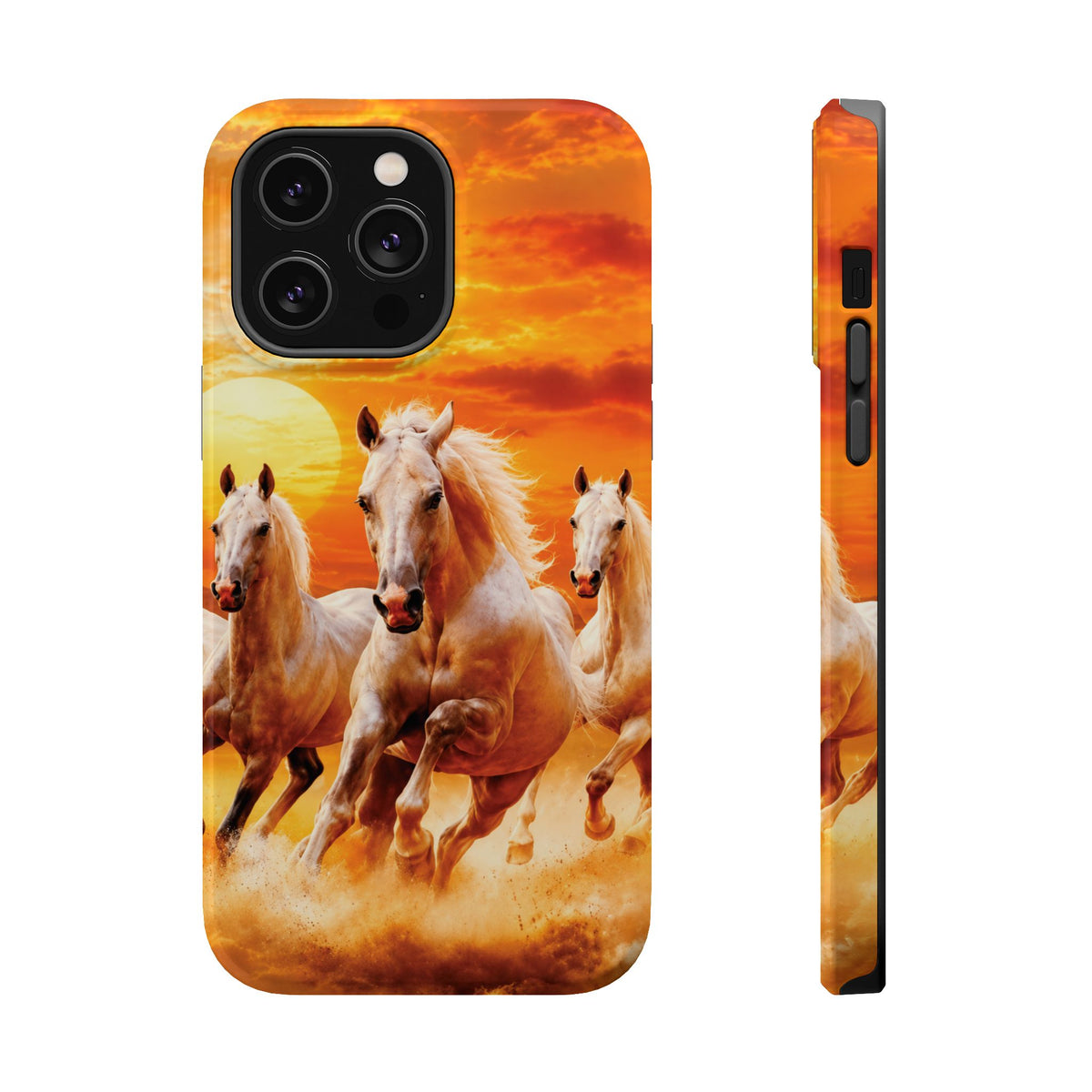 Atlas Horses - Moroccan Sunset — Magnetic Impact-Resistant iPhone Cover