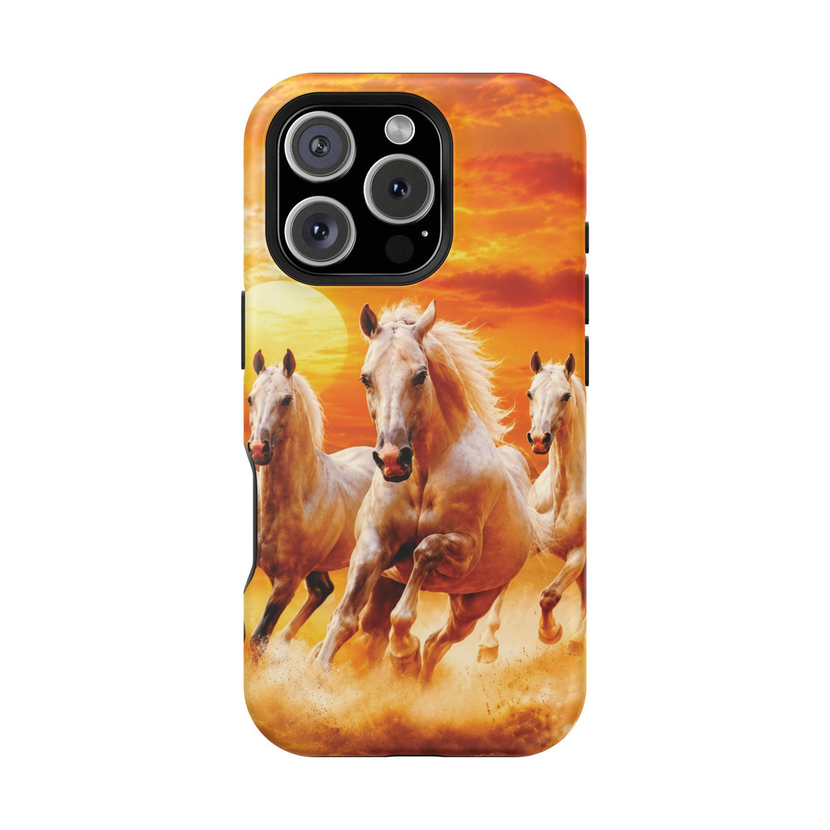 Atlas Horses - Moroccan Sunset — Magnetic Impact-Resistant iPhone Cover