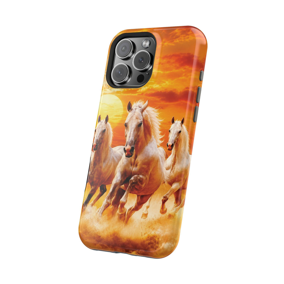 Atlas Horses - Moroccan Sunset — Magnetic Impact-Resistant iPhone Cover