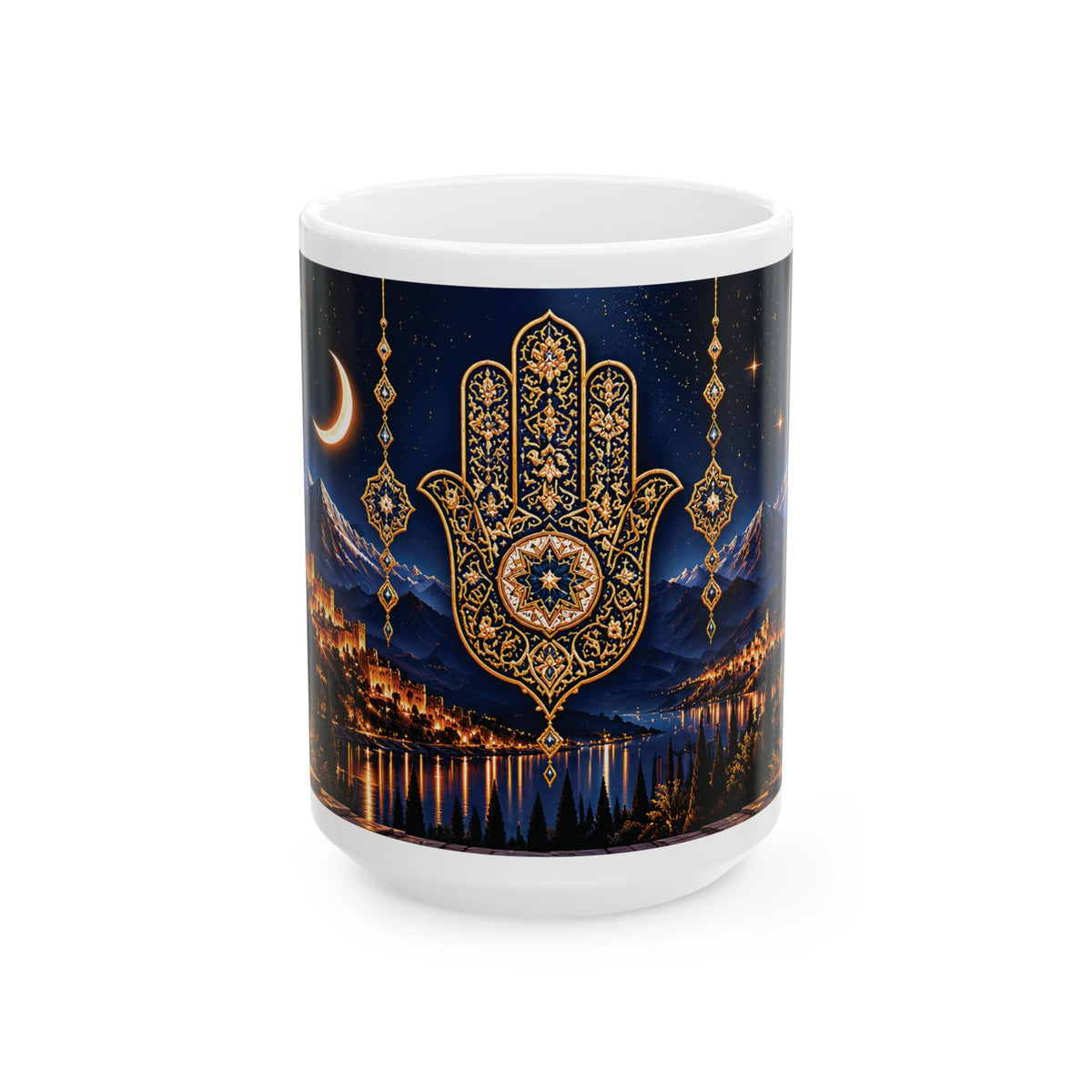 Moroccan Atlas Night Khmisa Mug | NOOR SULTAN