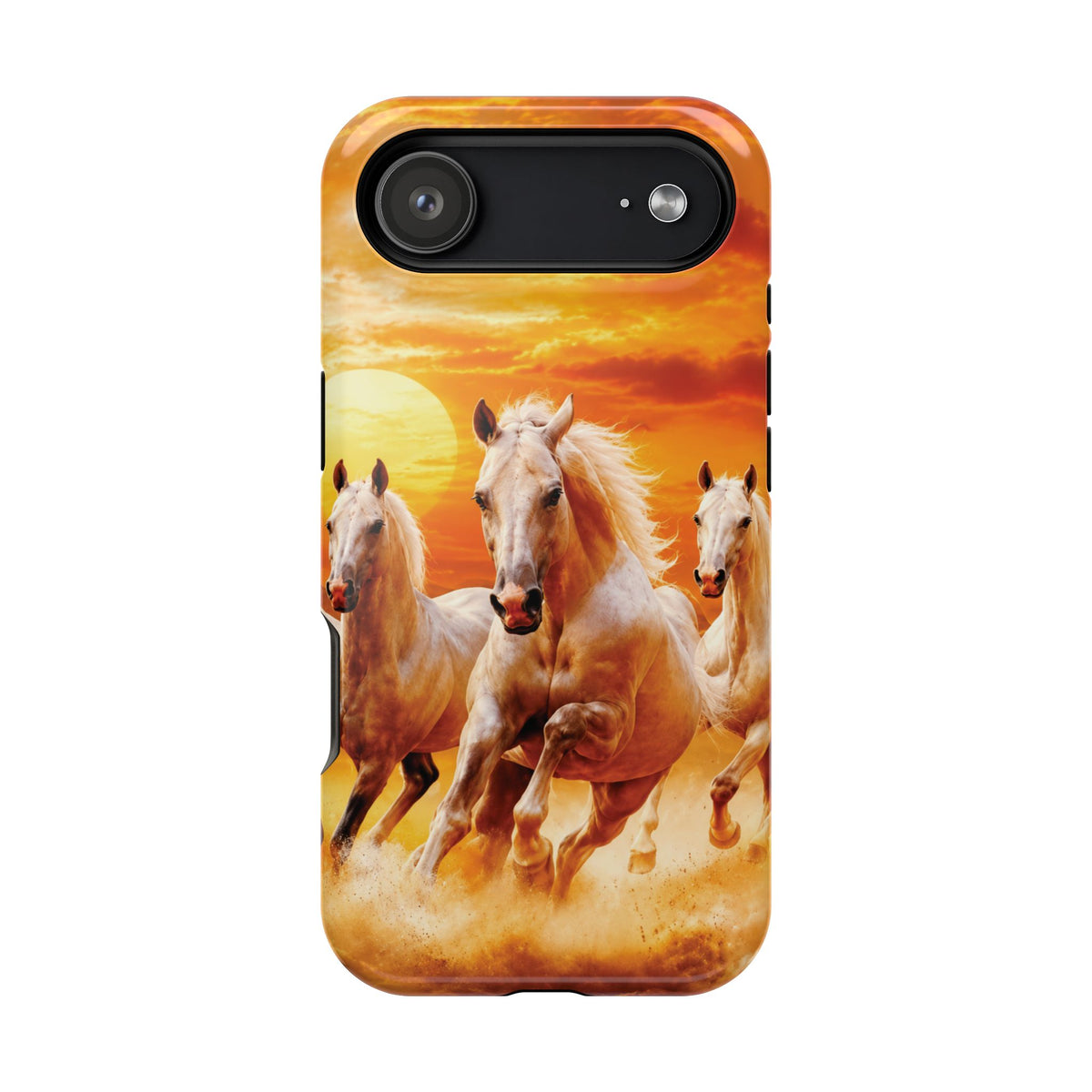 Atlas Horses - Moroccan Sunset — Magnetic Impact-Resistant iPhone Cover