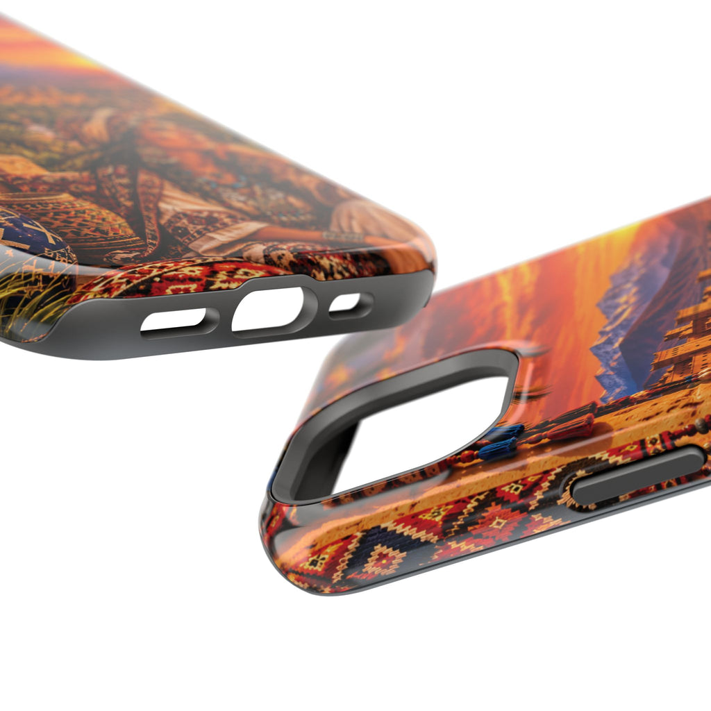 Amazigh Warrior Woman Heritage — Magnetic Impact-Resistant iPhone Cover