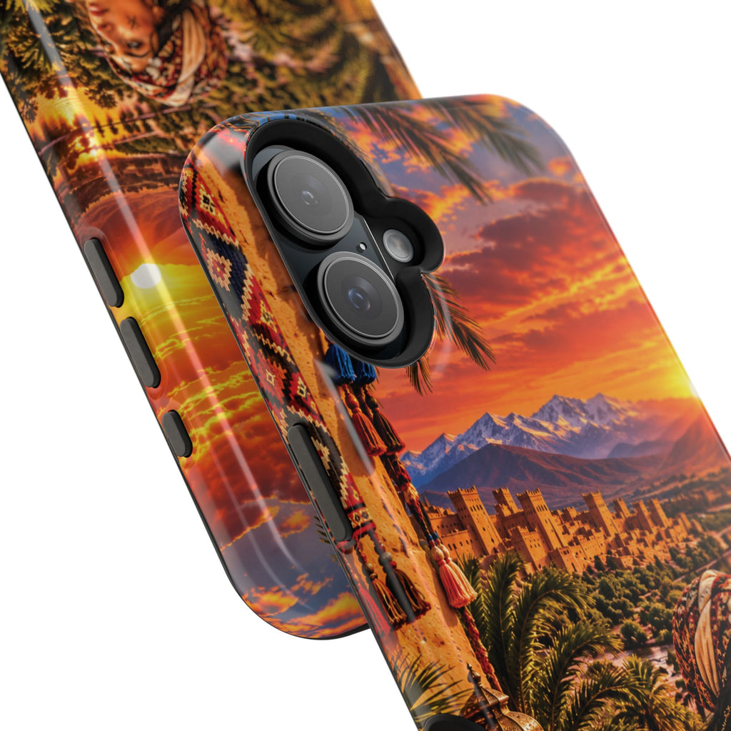 Amazigh Warrior Woman Heritage — Magnetic Impact-Resistant iPhone Cover