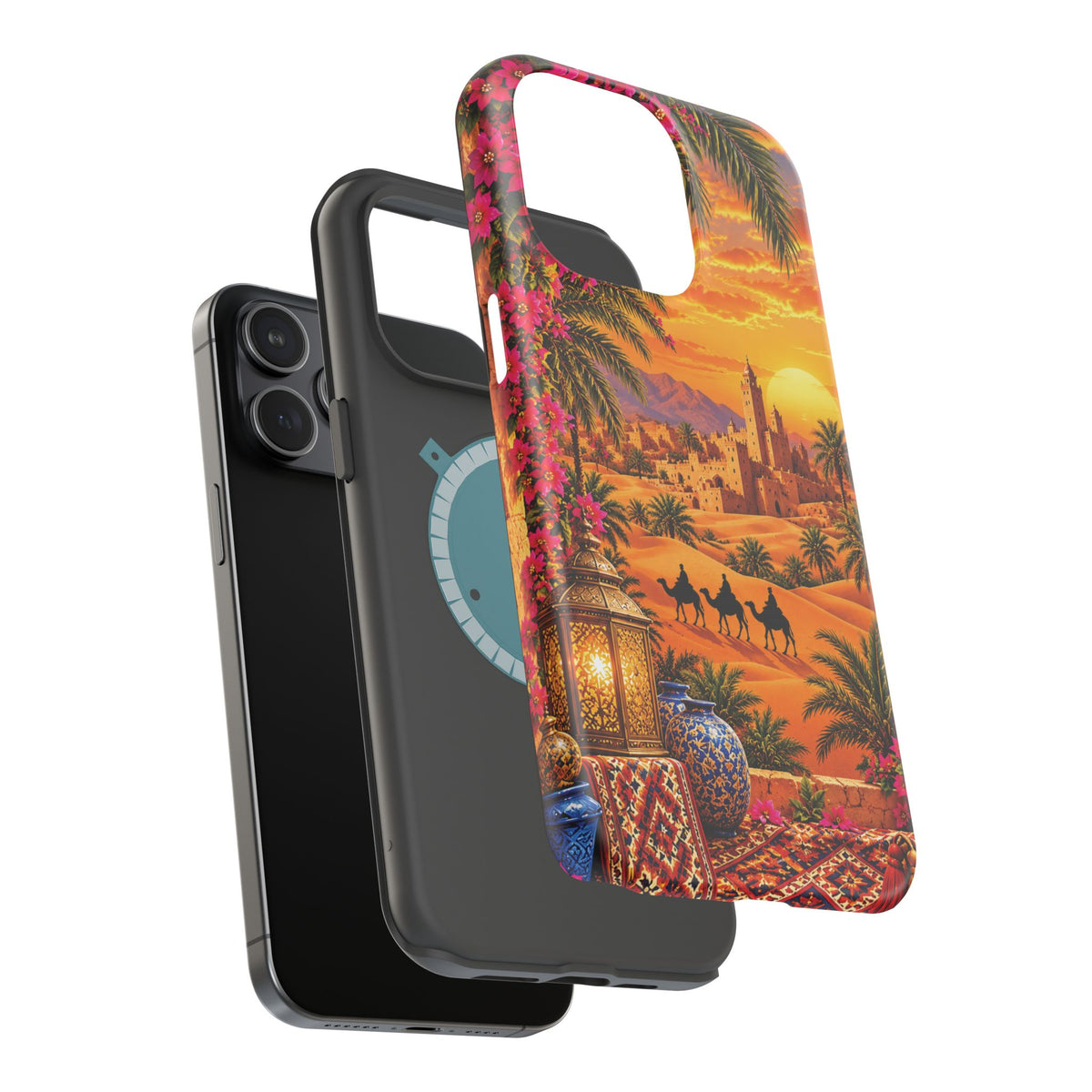 Sahara Heritage — Magnetic Impact-Resistant iPhone Cover