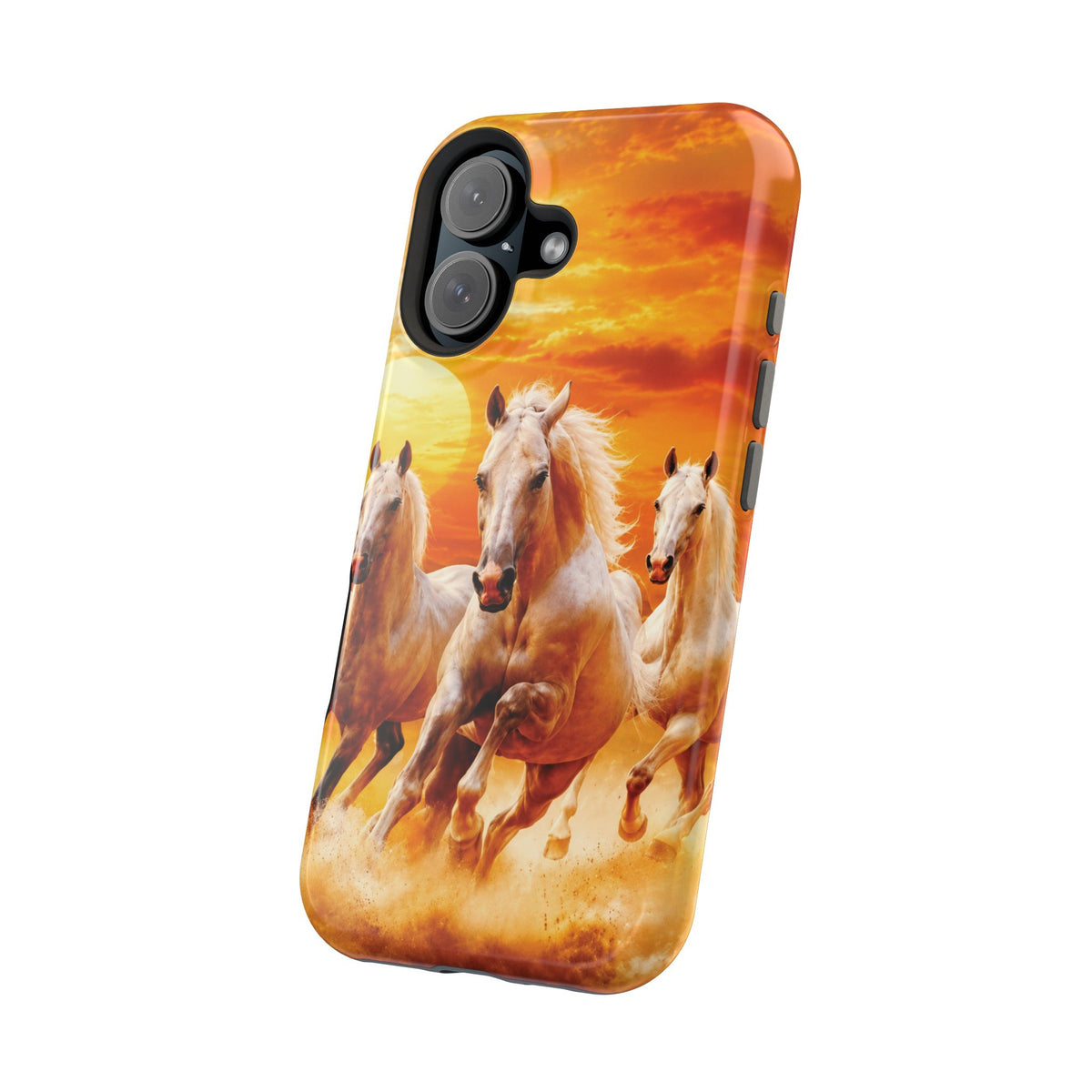 Atlas Horses - Moroccan Sunset — Magnetic Impact-Resistant iPhone Cover