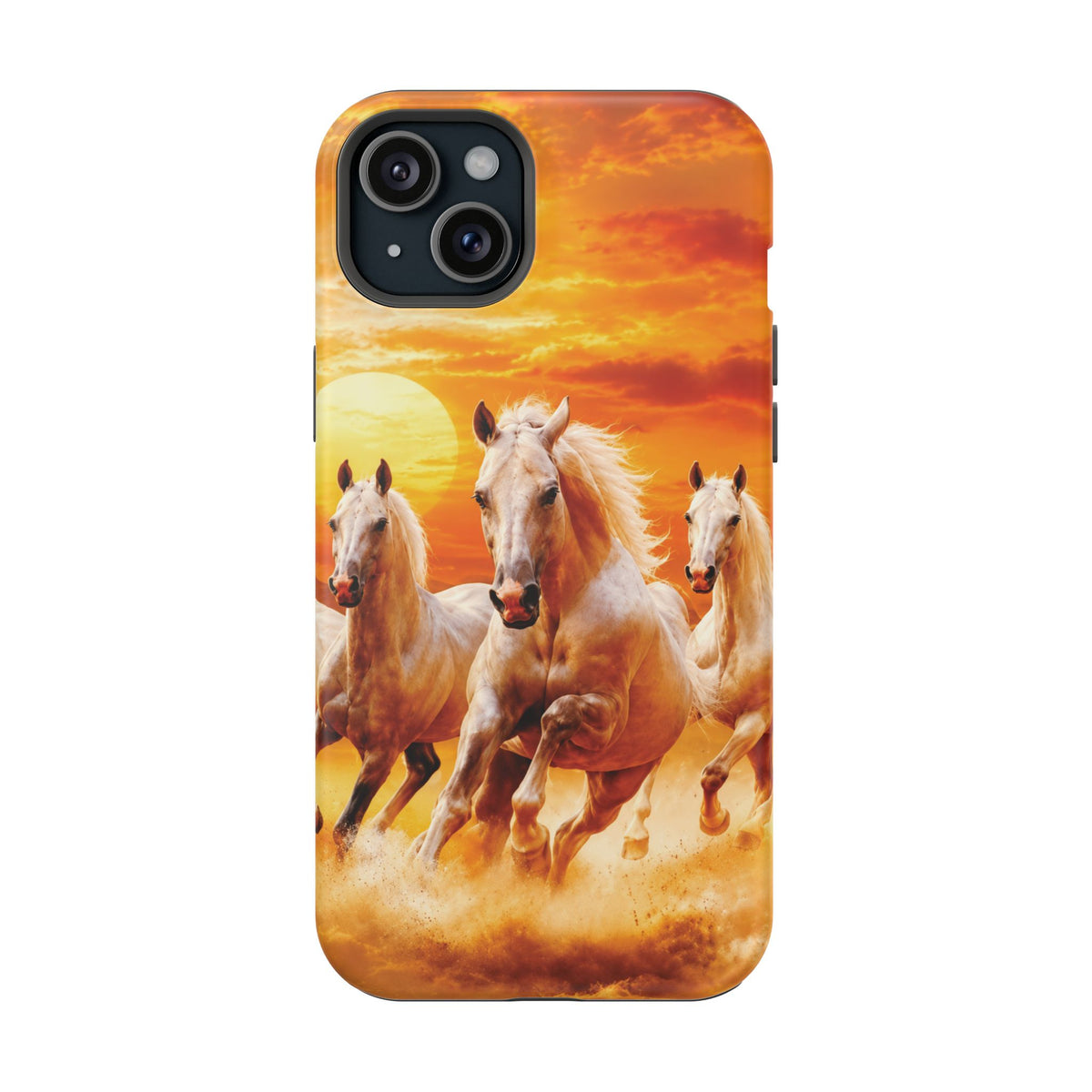 Atlas Horses - Moroccan Sunset — Magnetic Impact-Resistant iPhone Cover