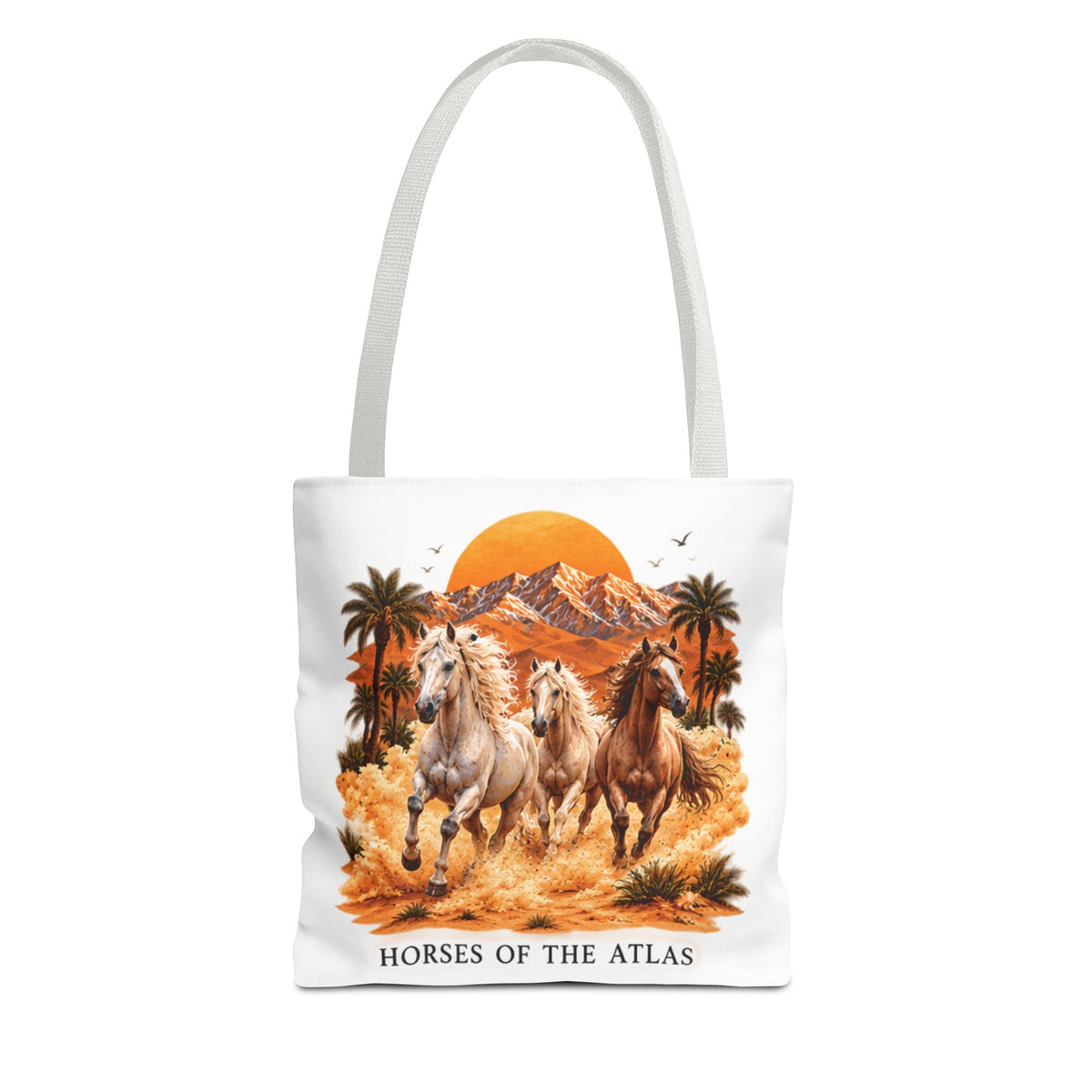 Horses of Atlas Tote Bag (AOP)