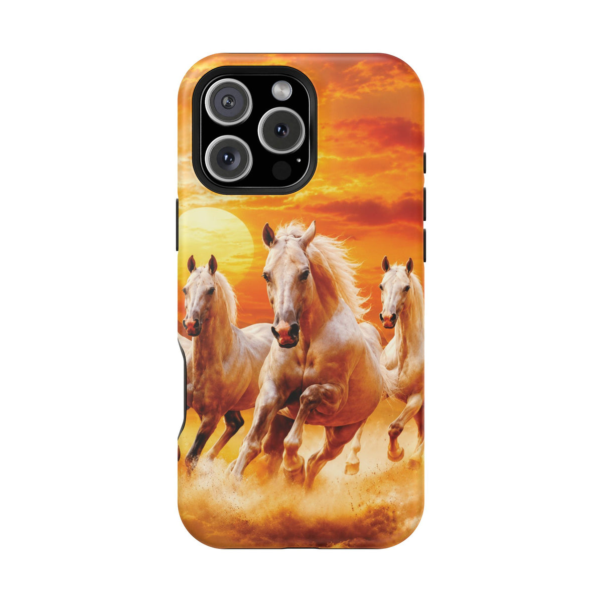 Atlas Horses - Moroccan Sunset — Magnetic Impact-Resistant iPhone Cover
