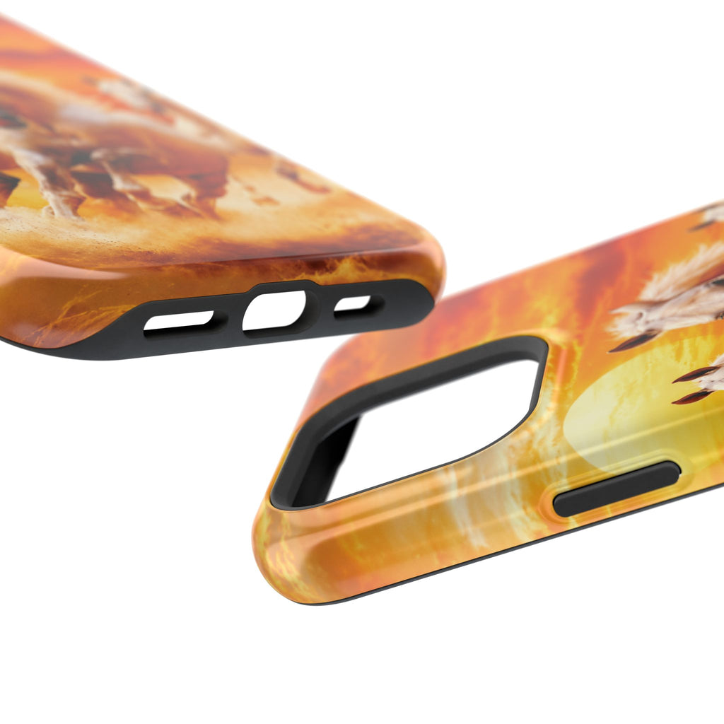Atlas Horses - Moroccan Sunset — Magnetic Impact-Resistant iPhone Cover