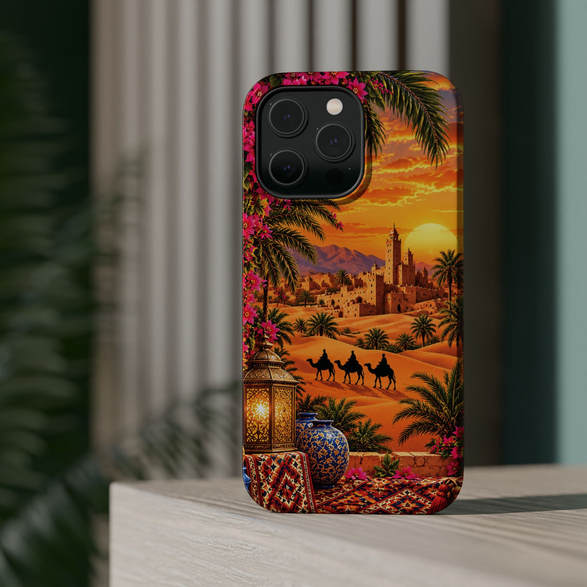 Sahara Heritage — Magnetic Impact-Resistant iPhone Cover