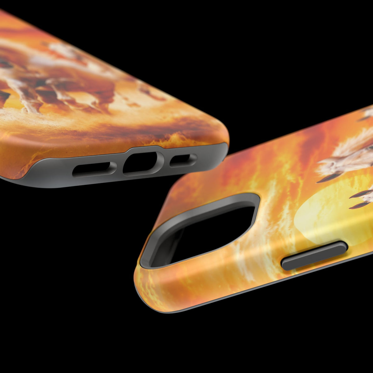 Atlas Horses - Moroccan Sunset — Magnetic Impact-Resistant iPhone Cover