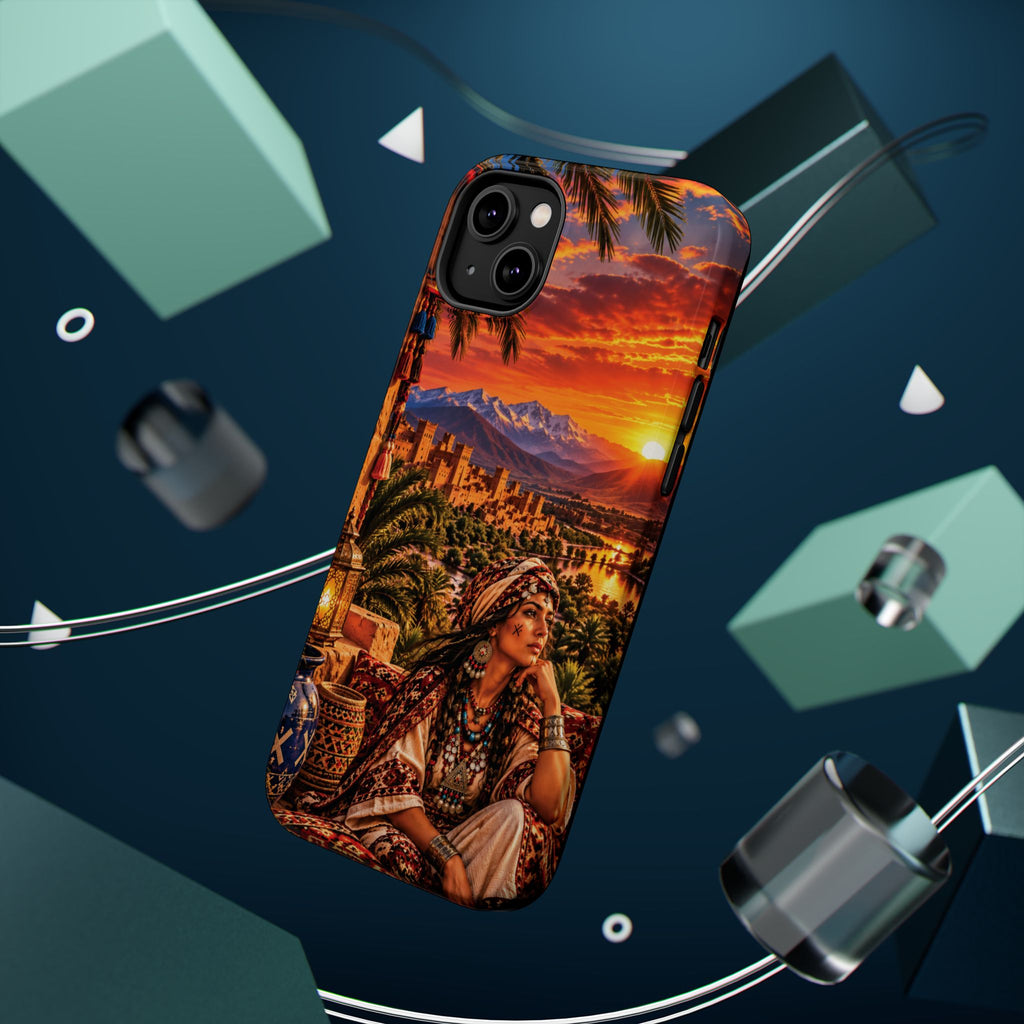 Amazigh Warrior Woman Heritage — Magnetic Impact-Resistant iPhone Cover