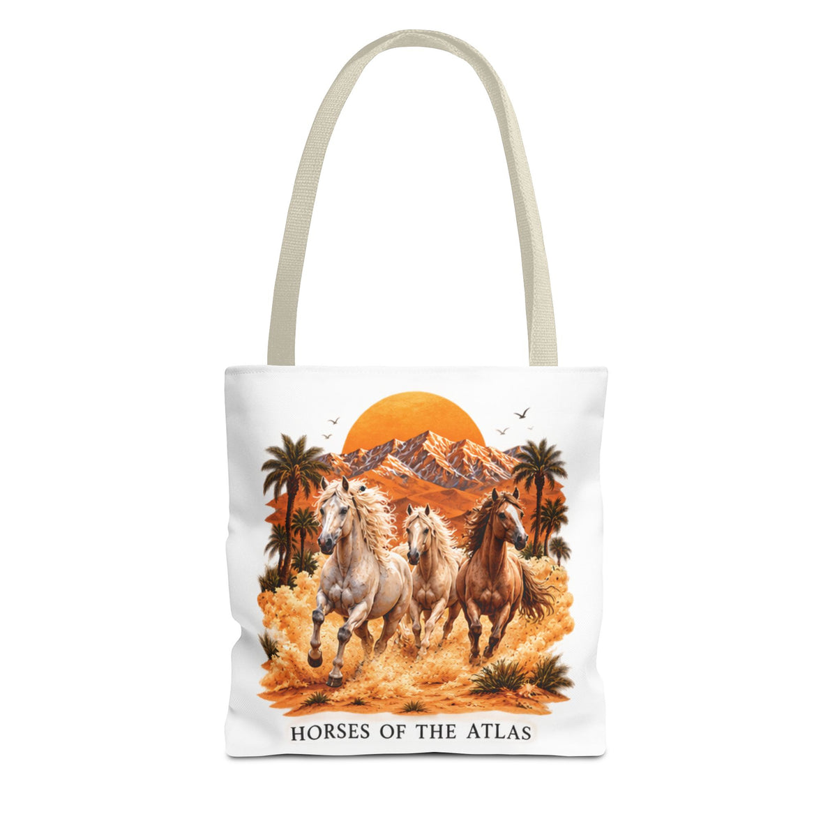 Horses of Atlas Tote Bag (AOP)
