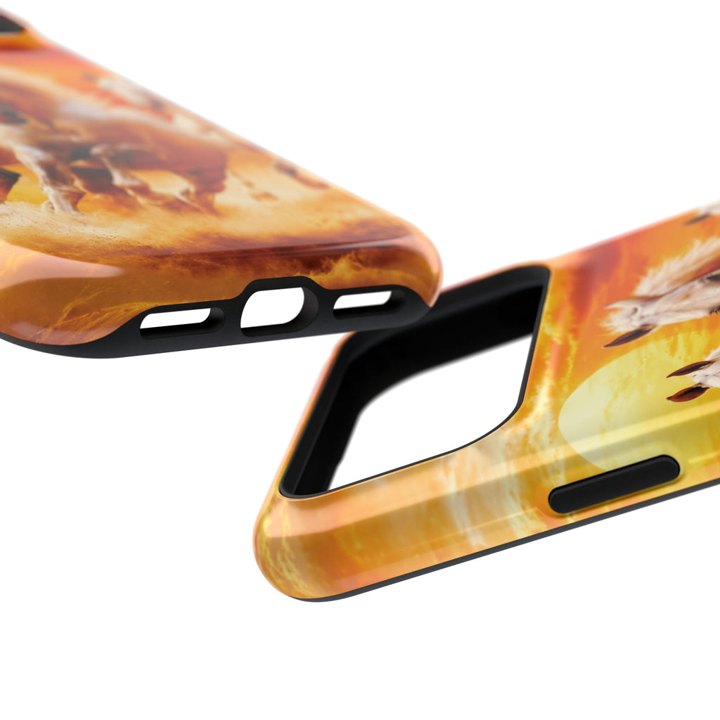 Atlas Horses - Moroccan Sunset — Magnetic Impact-Resistant iPhone Cover
