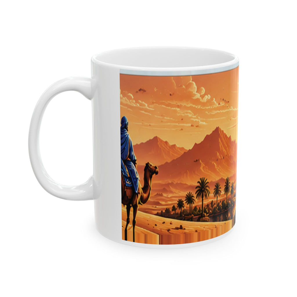 Moroccan Sahara Sunset Mug – Atlas Mountains & Khmisa | NOOR SULTAN