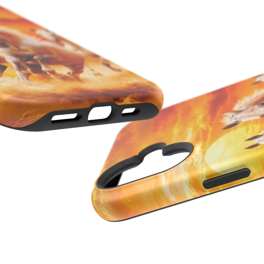 Atlas Horses - Moroccan Sunset — Magnetic Impact-Resistant iPhone Cover