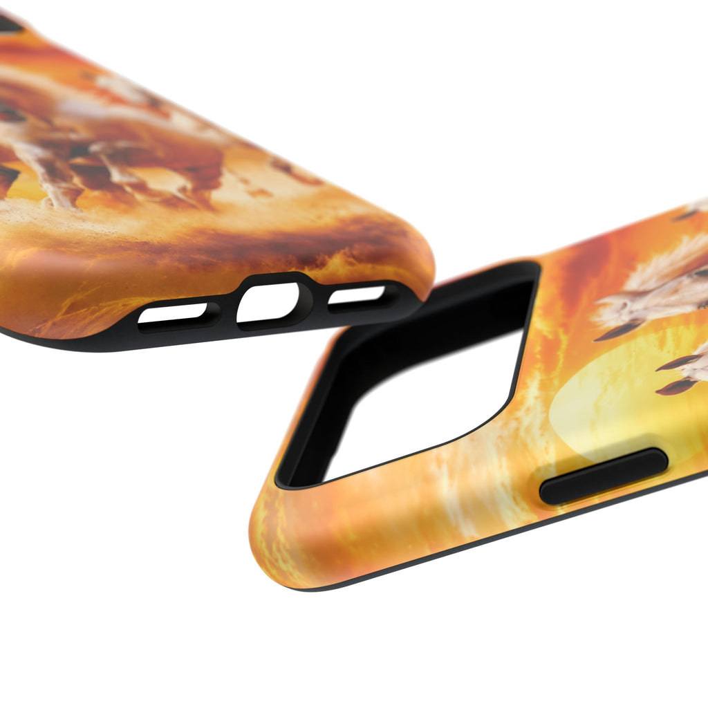 Atlas Horses - Moroccan Sunset — Magnetic Impact-Resistant iPhone Cover