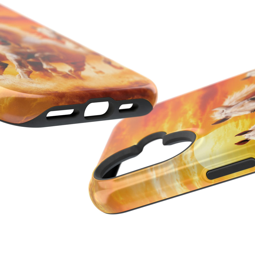 Atlas Horses - Moroccan Sunset — Magnetic Impact-Resistant iPhone Cover