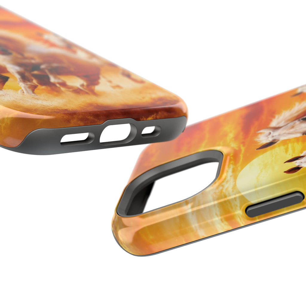 Atlas Horses - Moroccan Sunset — Magnetic Impact-Resistant iPhone Cover