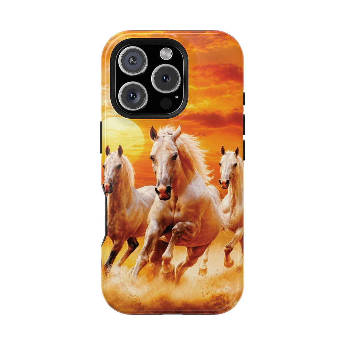 Atlas Horses - Moroccan Sunset — Magnetic Impact-Resistant iPhone Cover