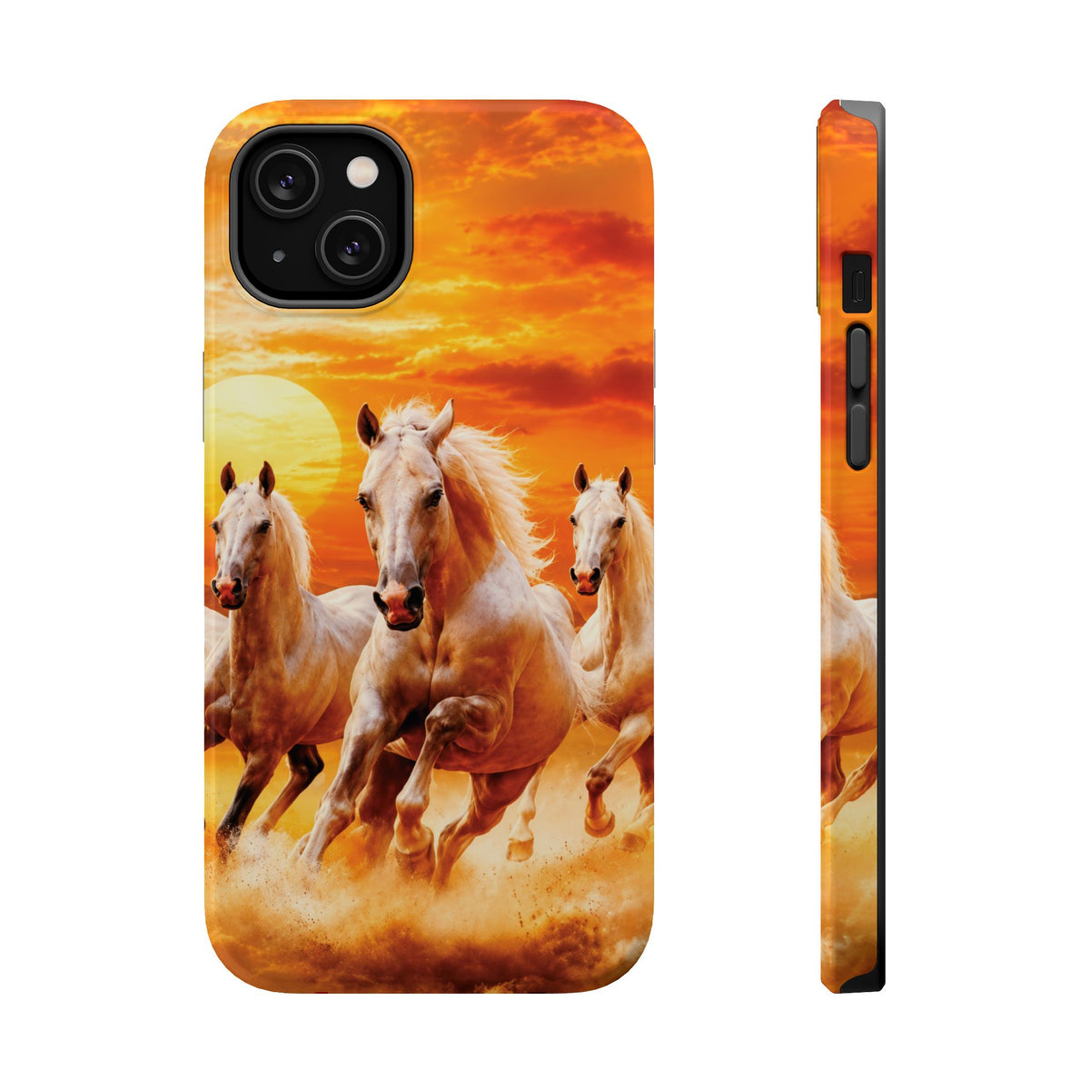 Atlas Horses - Moroccan Sunset — Magnetic Impact-Resistant iPhone Cover