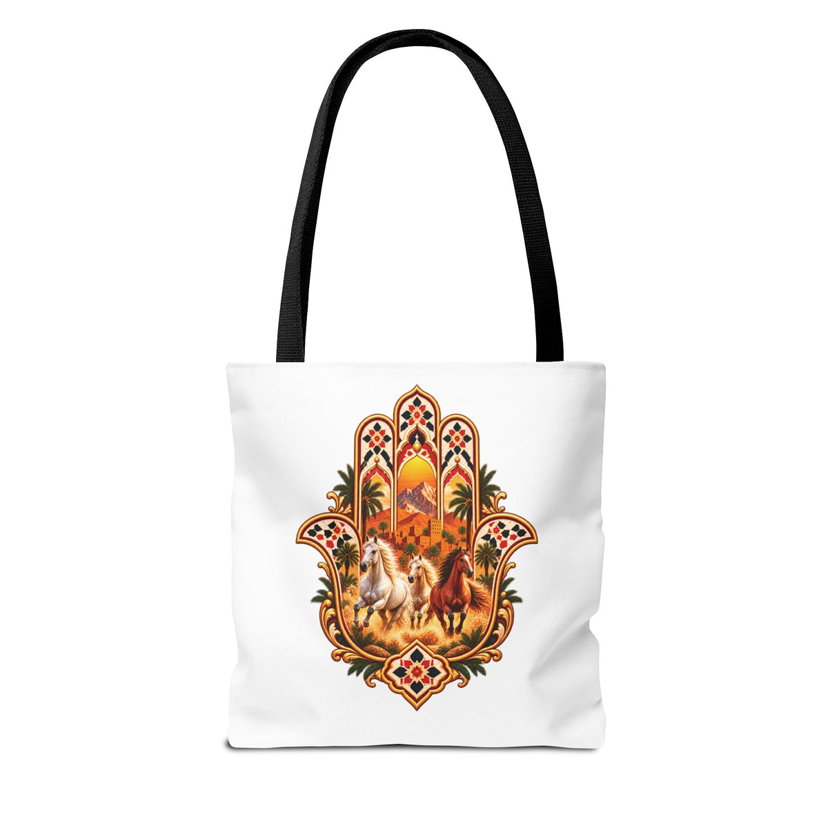 Horses of Atlas Tote Bag (AOP)