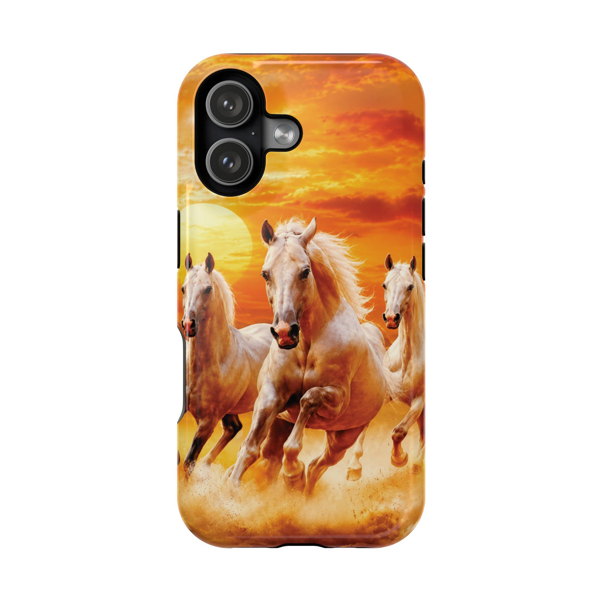 Atlas Horses - Moroccan Sunset — Magnetic Impact-Resistant iPhone Cover