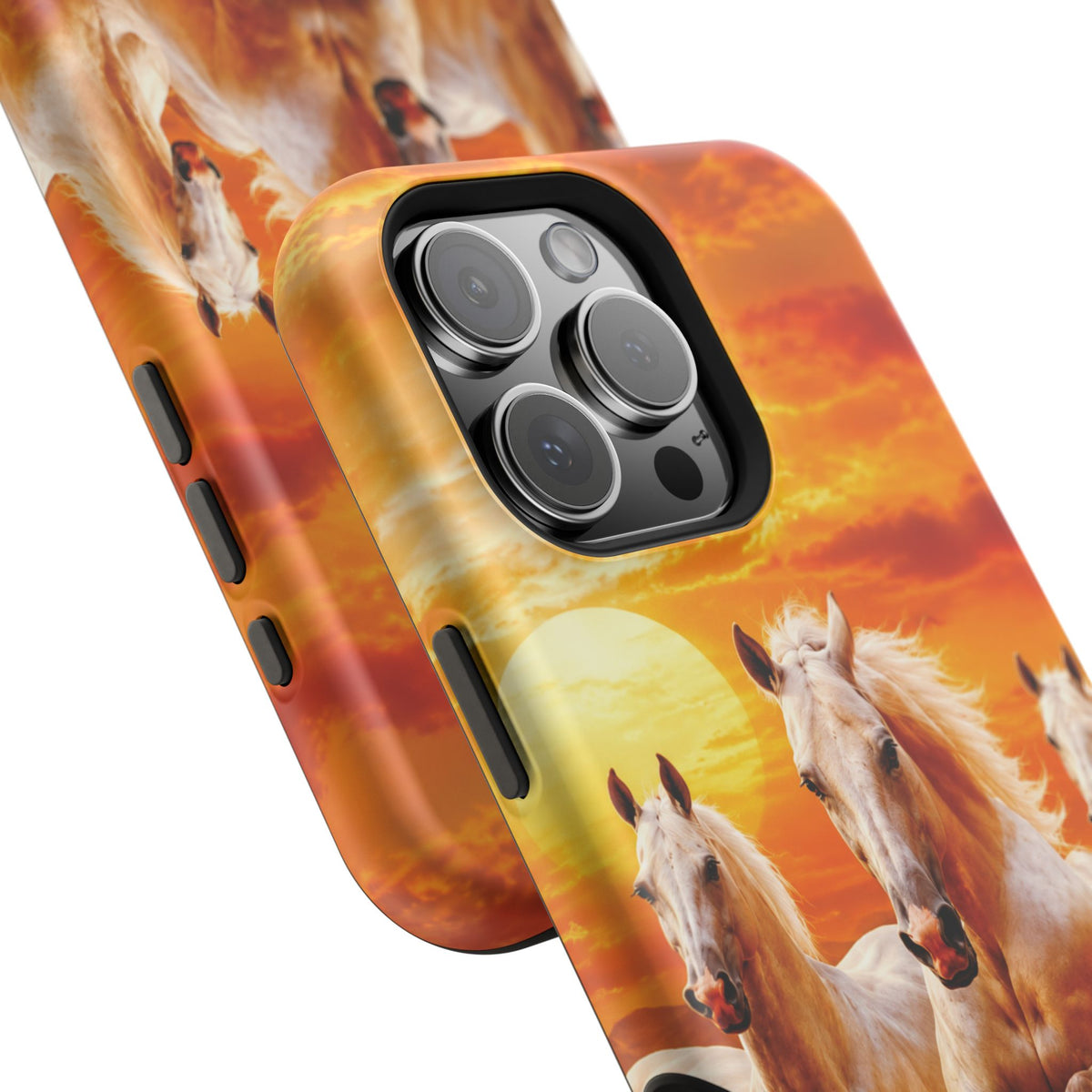 Atlas Horses - Moroccan Sunset — Magnetic Impact-Resistant iPhone Cover