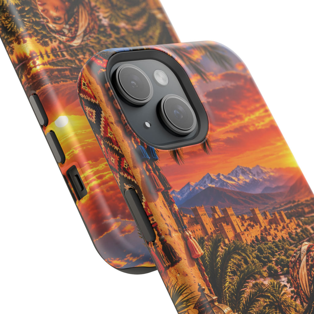 Amazigh Warrior Woman Heritage — Magnetic Impact-Resistant iPhone Cover