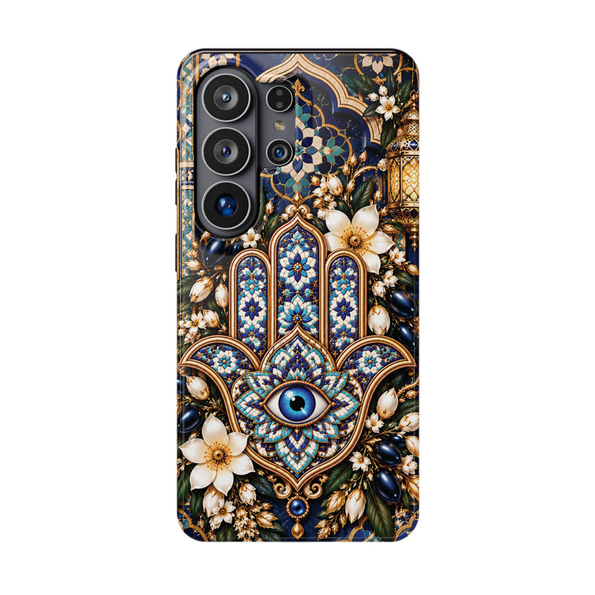 Moroccan Khmisa Zellige Heritage — Magnetic Impact-Resistant iPhone Cover
