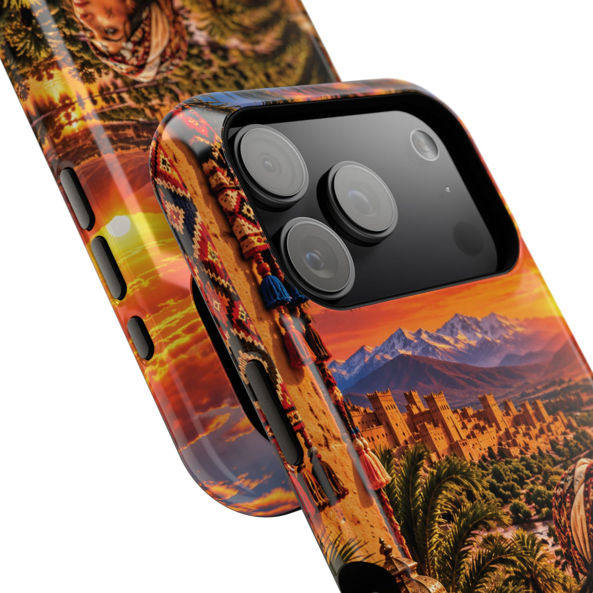 Amazigh Warrior Woman Heritage — Magnetic Impact-Resistant iPhone Cover