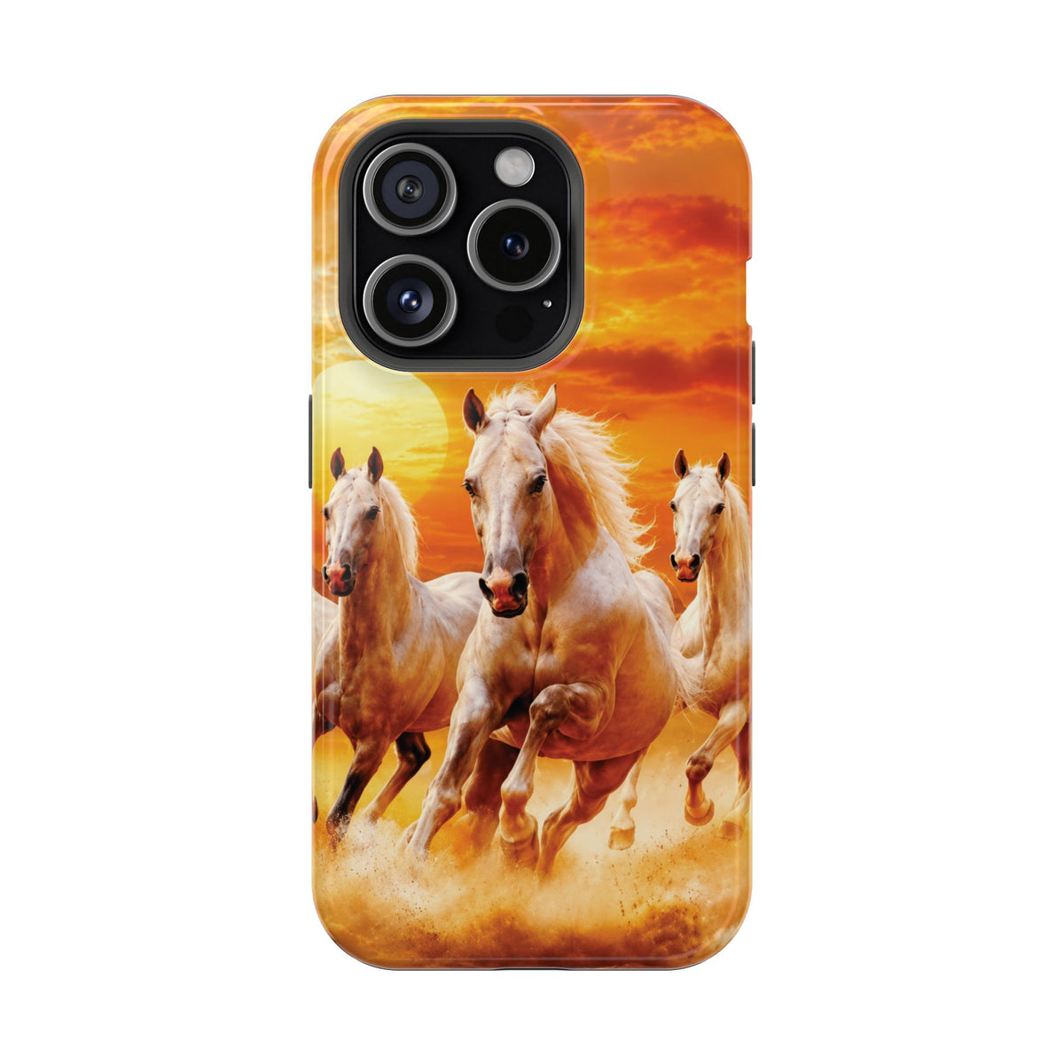 Atlas Horses - Moroccan Sunset — Magnetic Impact-Resistant iPhone Cover