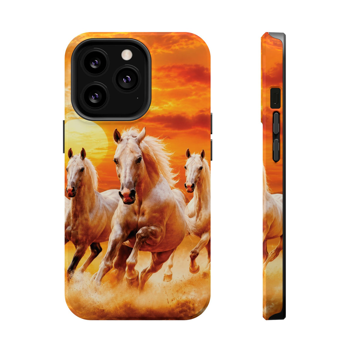 Atlas Horses - Moroccan Sunset — Magnetic Impact-Resistant iPhone Cover