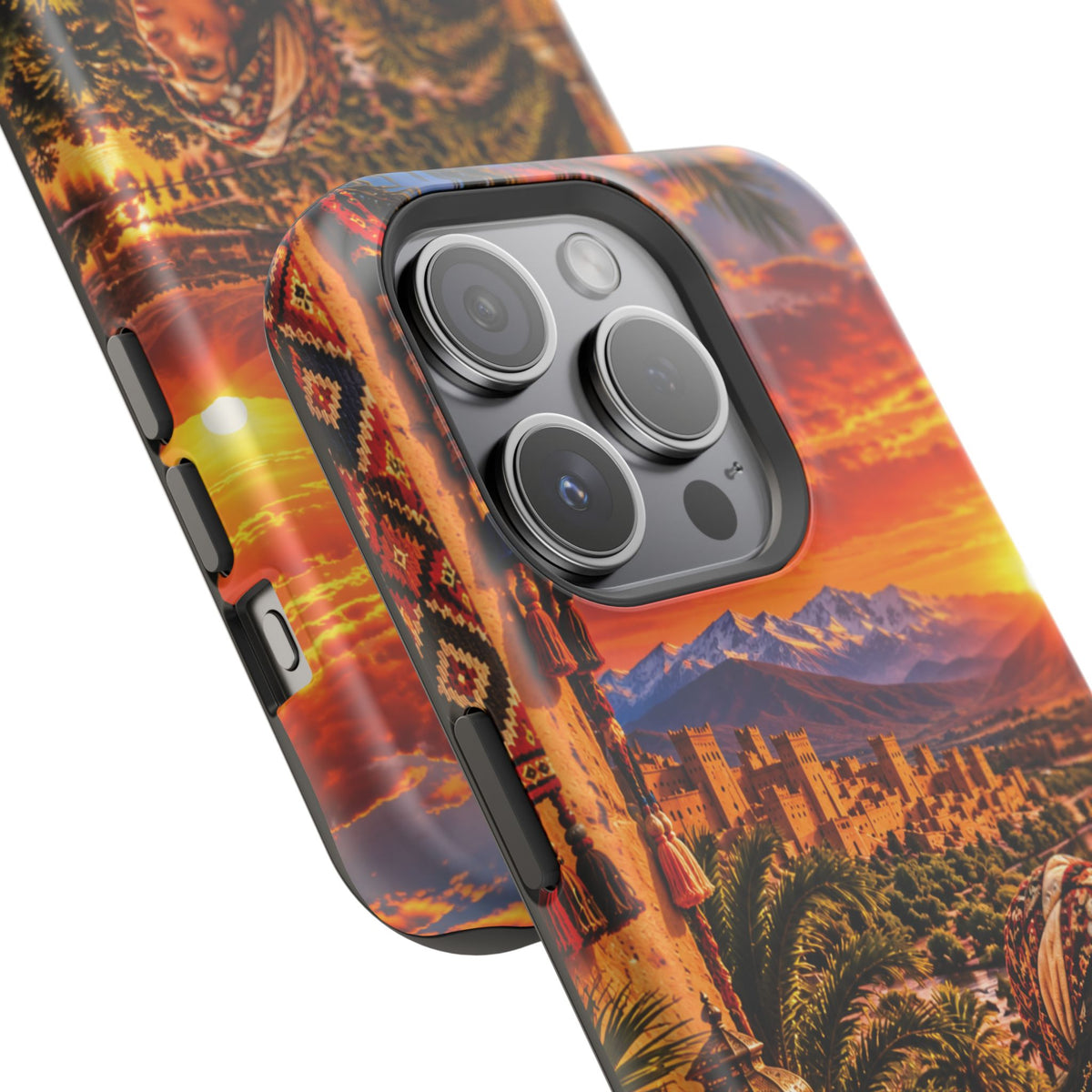 Amazigh Warrior Woman Heritage — Magnetic Impact-Resistant iPhone Cover