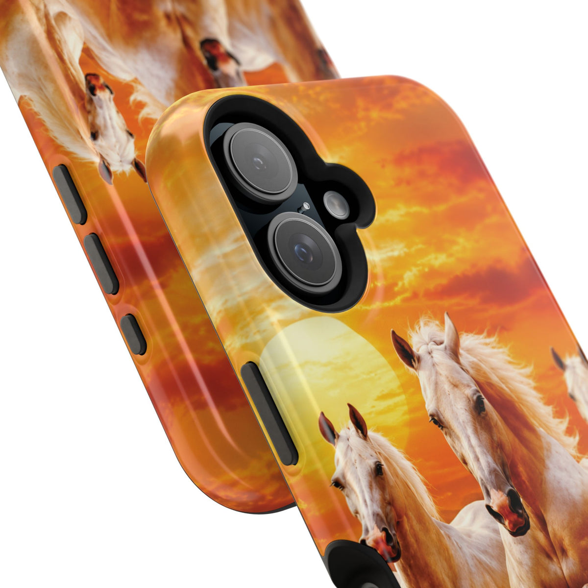 Atlas Horses - Moroccan Sunset — Magnetic Impact-Resistant iPhone Cover
