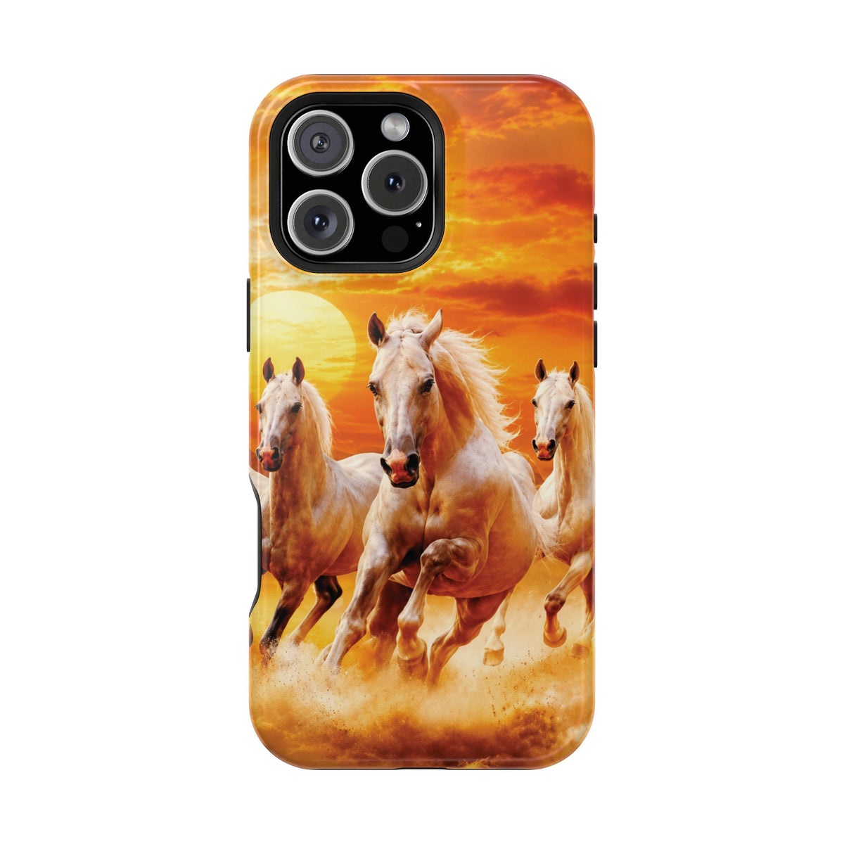 Atlas Horses - Moroccan Sunset — Magnetic Impact-Resistant iPhone Cover